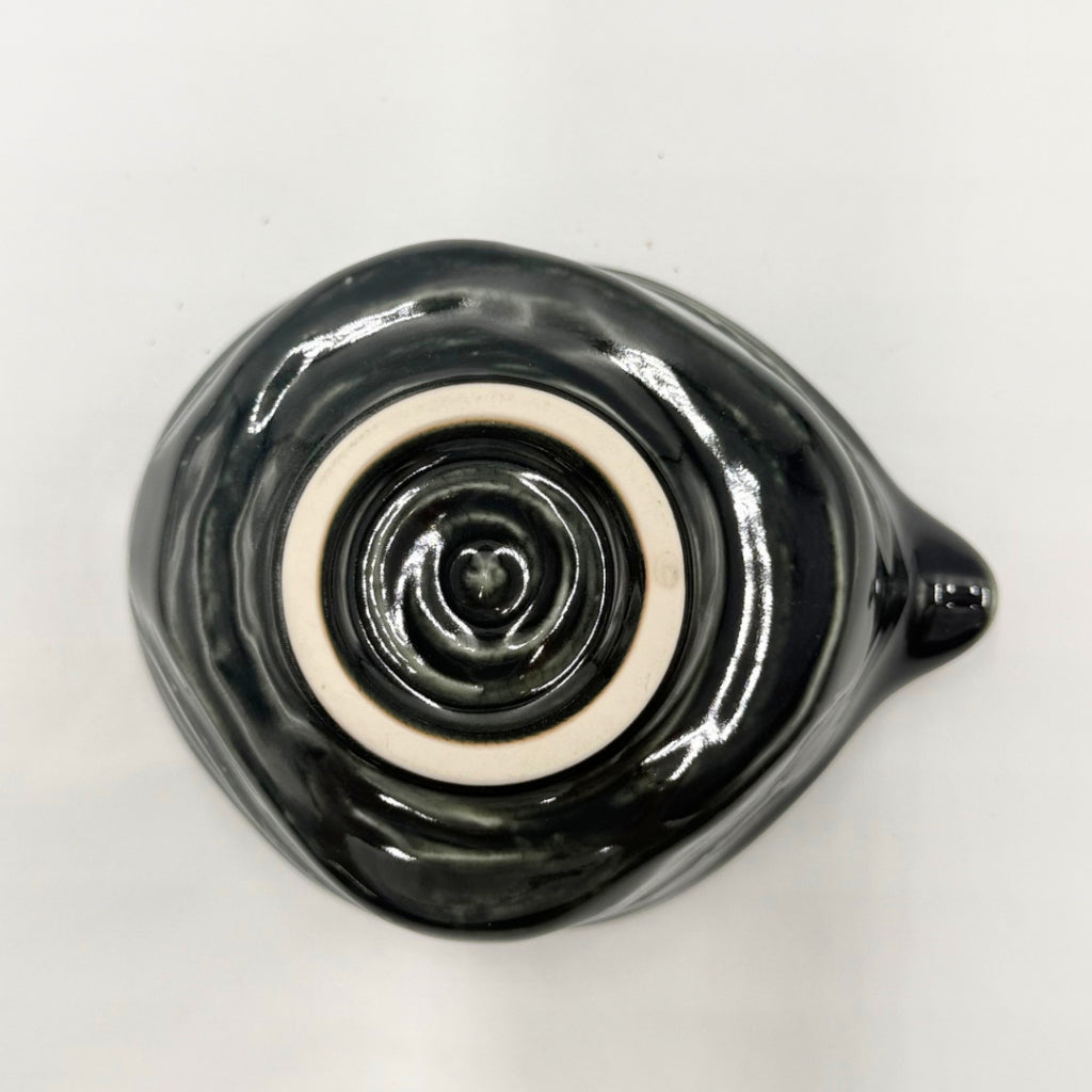 Oribe Katakuchi Matcha Bowl Mino Ware Japanese Ceramic Tea Bowl Handcrafted in Japan