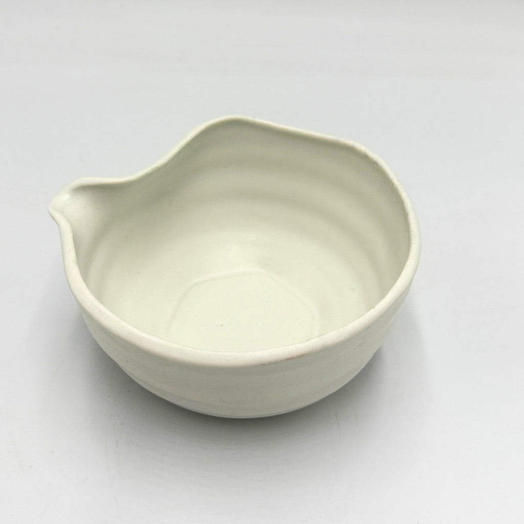 Japanese Mino Ware Matte White Matcha Bowl Set | Chasen Whisk Chashaku Sifter Tea Ceremony Kit