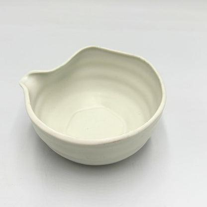 Japanese Mino Ware Matte White Matcha Bowl Set | Chasen Whisk Chashaku Sifter Tea Ceremony Kit