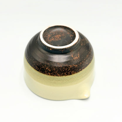 Japanese Mino Ware White Glaze Katakuchi Matcha Bowl Handcrafted Ceramic Tea Cup Made in Japan