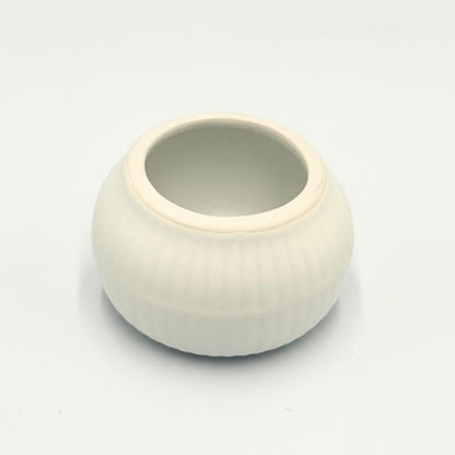 Japanese Mino Ware White Chasen Stand Round Porcelain Matcha Whisk Holder Made in Japan