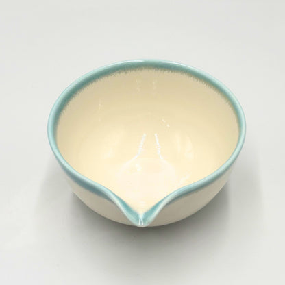 Japanese Matcha Bowl Katakuchi Pouring Spout Ryofu Mino Ware Ceramic Tea Bowl Made in Japan