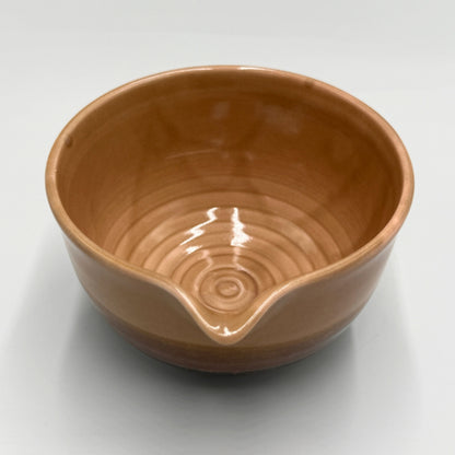 Japanese Mino Ware Peach Glaze Katakuchi Matcha Bowl | Handcrafted Ceramic Tea Bowl Made in Japan