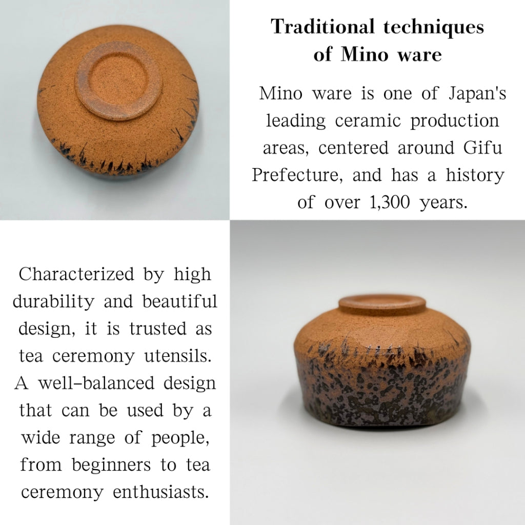 Matcha Bowl Glassy Glaze – Japanese Chawan Mino Ware, Celadon Blue-Green Ceramic, Made in Japan