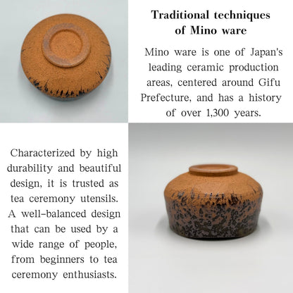 Matcha Bowl Glassy Glaze – Japanese Chawan Mino Ware, Celadon Blue-Green Ceramic, Made in Japan