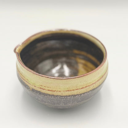 SAI-KATAKUCHI Matcha Bowl Sumigasumi Mino Ware Handcrafted Japanese Ceramic Tea Bowl 600ml