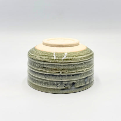 Oribe Ashi Matcha Bowl Mino Ware Handcrafted Japanese Ceramic Chawan Tea Ceremony