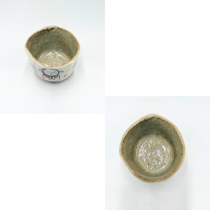 Japanese Jizo Handmade Mini Matcha Bowl Mino Ware Ceramic Tea Cup Made in Japan