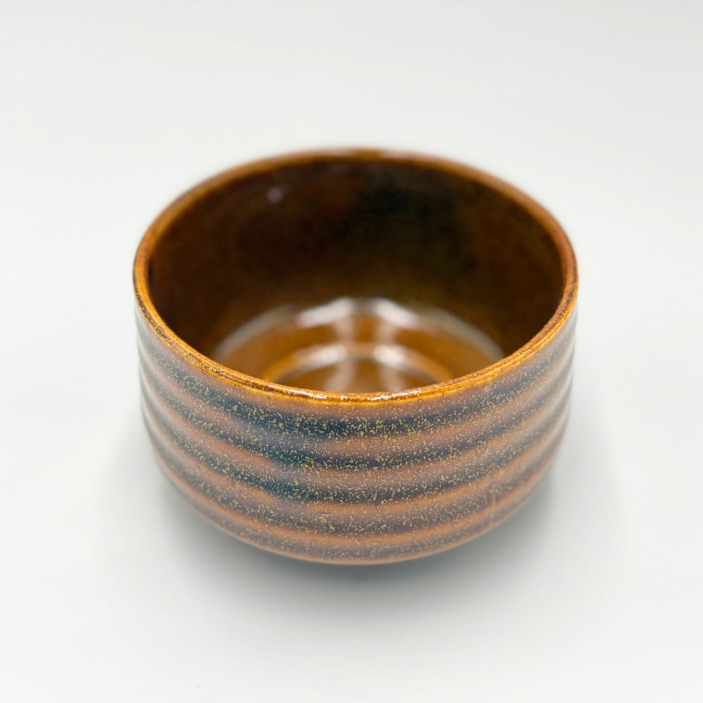 Japanese Mino Ware Matcha Bowl Ame Crystal Glaze Porcelain Chawan Tea Ceremony Made in Japan