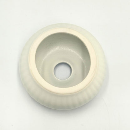 Japanese Mino Ware White Chasen Stand Round Porcelain Matcha Whisk Holder Made in Japan