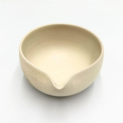Japanese Tokoname Kayou Katakuchi Bowl Matcha Chawan Handcrafted Pottery 400cc