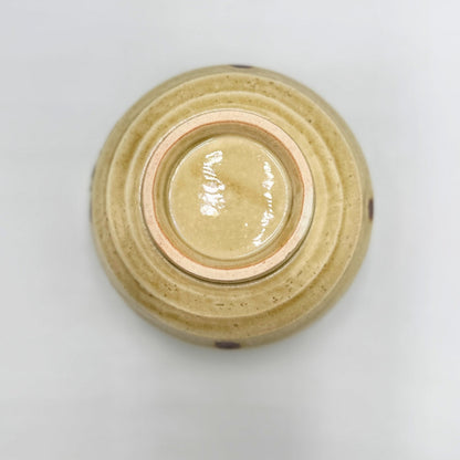 Japanese Mino Ware Shell Pattern Matcha Bowl Set | Chasen Whisk Chashaku Sifter Tea Ceremony Kit