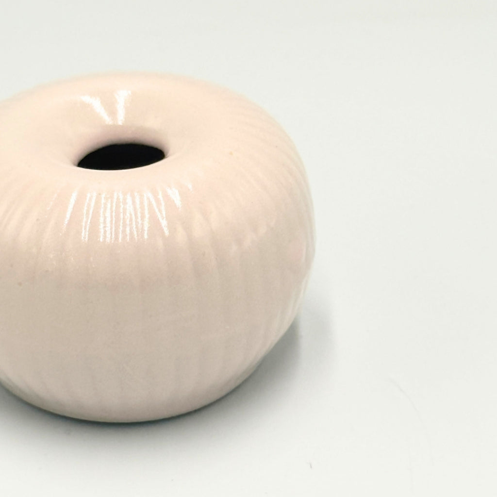 Japanese Mino Ware Peach Pink Chasen Stand Holder Porcelain Matcha Tea Whisk Reshaper Made in Japan