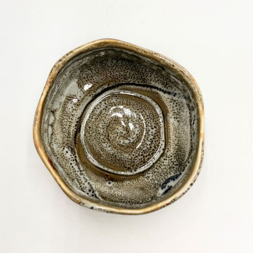 Mino Yaki Matcha Bowl Yuzu White Japanese Ceramic Tea Cup Chawan Made in Japan