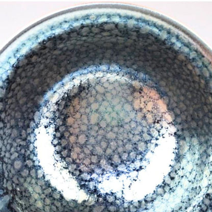 Kiyomizu-yaki Tenmoku Matcha Bowl | Handcrafted Japanese Ceramic Tea Bowl 14.5cm