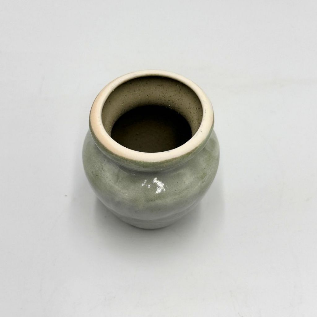 Mino Ware Green Shino Tataki Chasen Reshaper Stand Japanese Matcha Tea Ceremony Whisk Holder Japan