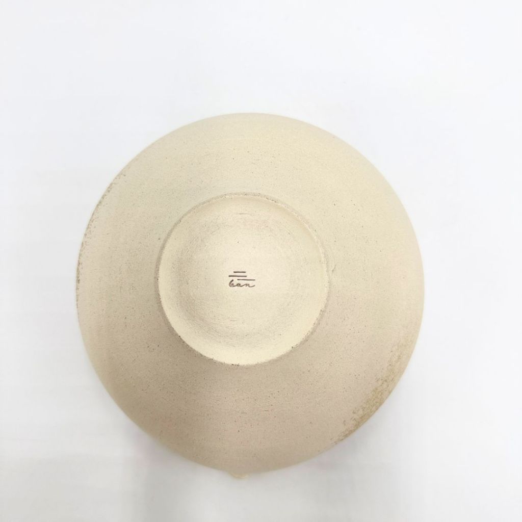 Japanese Tokoname Kayou Katakuchi Bowl Matcha Chawan Handcrafted Pottery 400cc