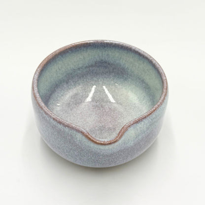 Japanese Handmade Matcha Bowl Katakuchi Haigasumi Ash Mist 350ml Ceramic Tea Ceremony