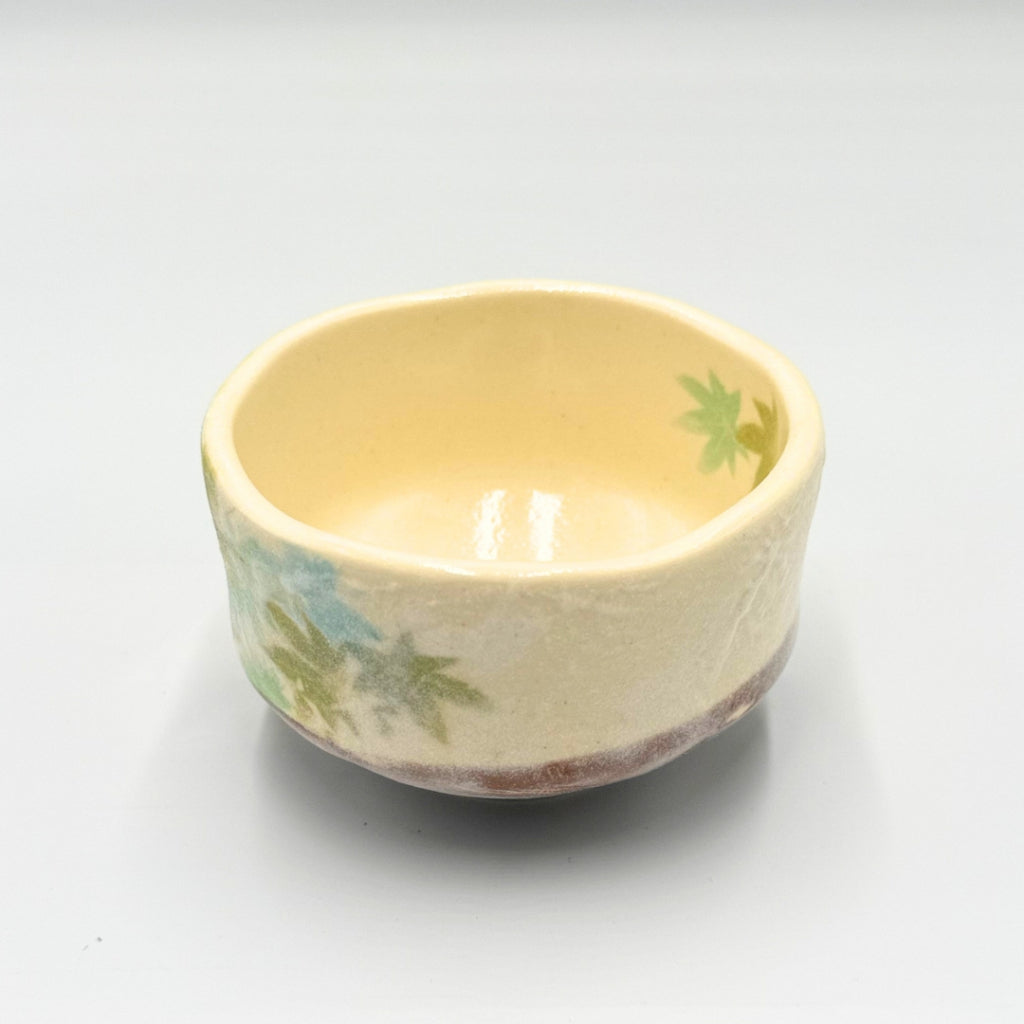 Aokaede Mini Matcha Bowl Mino Ware Japanese Ceramic Tea Bowl Handcrafted in Japan Φ9.4cm