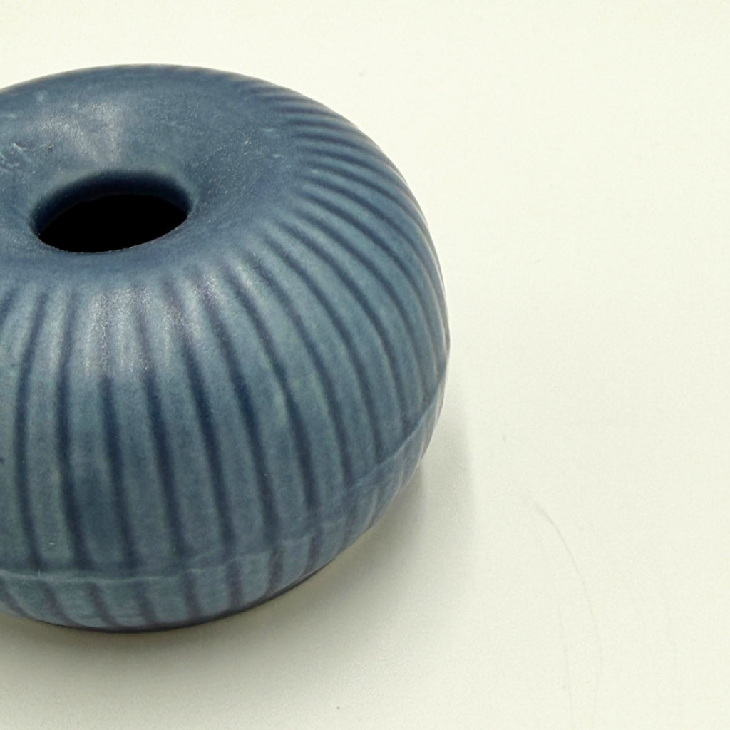 Japanese Mino Ware Navy Chasen Stand Holder Matcha Whisk Reshaper Ceramic Tea Accessory