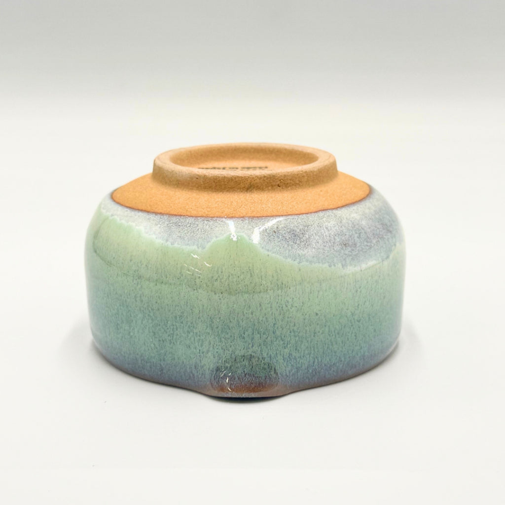 Japanese Handmade Matcha Bowl Katakuchi Pouring Bowl Emerald Flow SUIRYU Ceramic 350ml Made in Japan