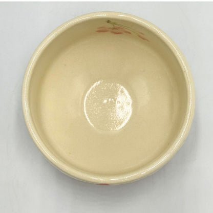 Shiroyama Sakura Mini Matcha Bowl Mino Ware Japanese Ceramic Tea Cup Handcrafted in Japan