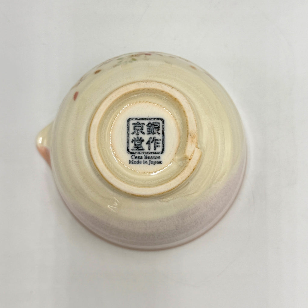Japanese Mino Ware Sakura Matcha Bowl Set 5pcs Chasen Whisk Chashaku Sieve Handmade Tea Ceremony