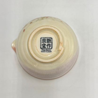 Japanese Mino Ware Sakura Matcha Bowl Set 5pcs Chasen Whisk Chashaku Sieve Handmade Tea Ceremony