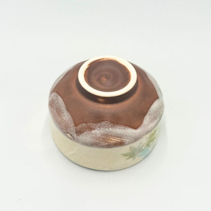 Aokaede Mini Matcha Bowl Mino Ware Japanese Ceramic Tea Bowl Handcrafted in Japan Φ9.4cm