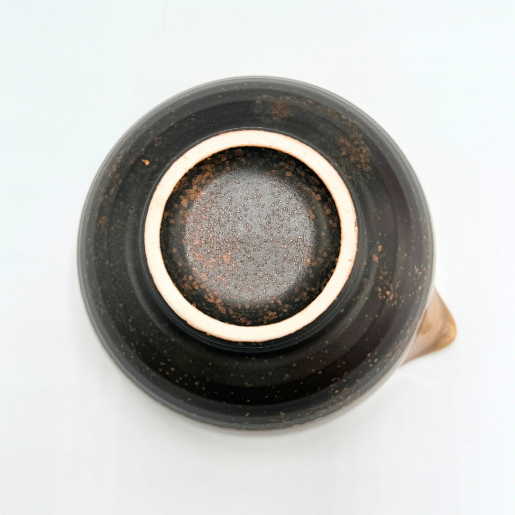 Japanese Mino Ware Peach Glaze Katakuchi Matcha Bowl | Handcrafted Ceramic Tea Bowl Made in Japan