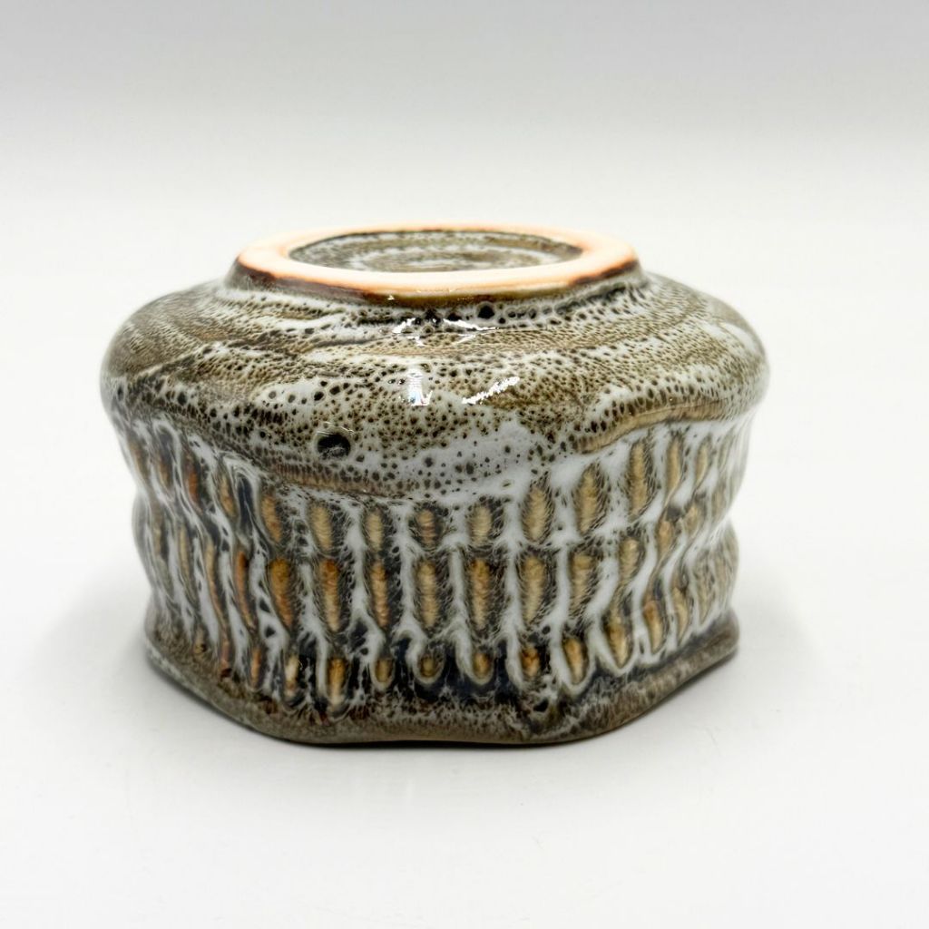 Mino Yaki Matcha Bowl Yuzu White Japanese Ceramic Tea Cup Chawan Made in Japan