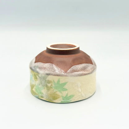 Aokaede Mini Matcha Bowl Mino Ware Japanese Ceramic Tea Bowl Handcrafted in Japan Φ9.4cm