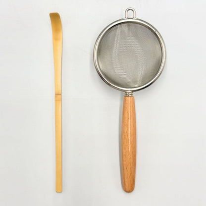 Japanese Mino Ware Tenmoku Matcha Bowl Set 5pcs Chasen Whisk Chashaku Sifter Tea Ceremony Kit