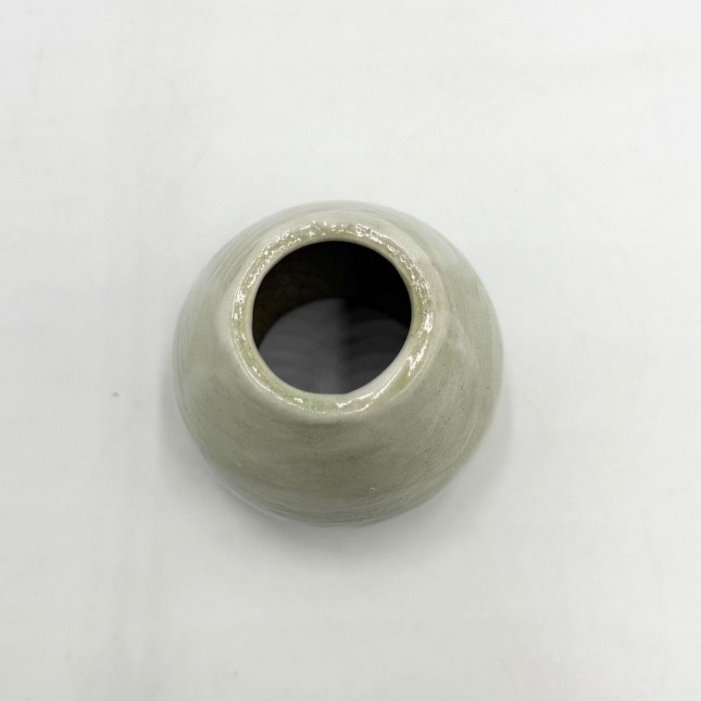 Mino Ware Green Shino Tataki Chasen Reshaper Stand Japanese Matcha Tea Ceremony Whisk Holder Japan