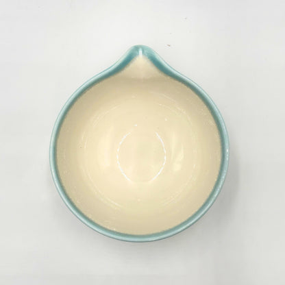 Japanese Matcha Bowl Katakuchi Pouring Spout Ryofu Mino Ware Ceramic Tea Bowl Made in Japan