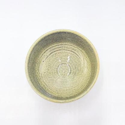 Oribe Ashi Matcha Bowl Mino Ware Handcrafted Japanese Ceramic Chawan Tea Ceremony
