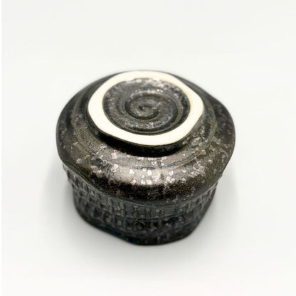 Mino Yaki Silver Glaze Matcha Bowl Japanese Ceramic Tea Cup Chawan Made in Japan