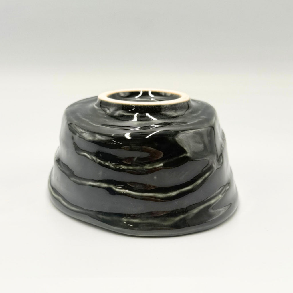 Oribe Katakuchi Matcha Bowl Mino Ware Japanese Ceramic Tea Bowl Handcrafted in Japan
