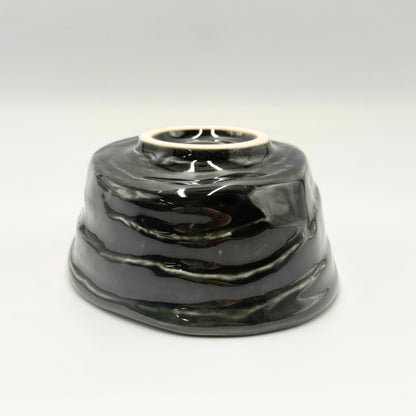 Oribe Katakuchi Matcha Bowl Mino Ware Japanese Ceramic Tea Bowl Handcrafted in Japan
